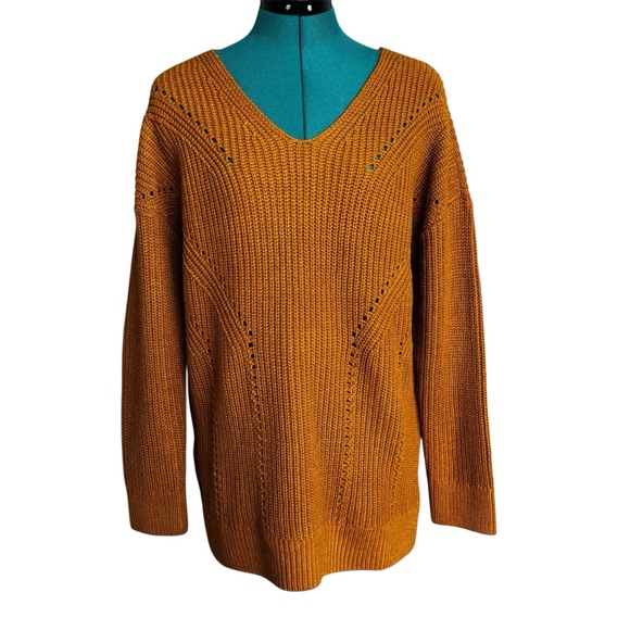 Pink Rose Golden Beet Knit Pullover Sweater - Picture 1 of 7